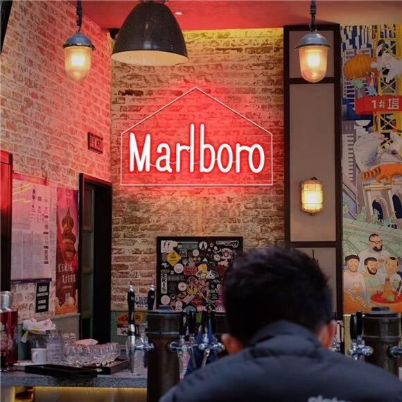 Marlboro Bar LED Neon Sign Wall Decor lights Bedroom Business Man Cave Store NEW - Picture 5 of 7